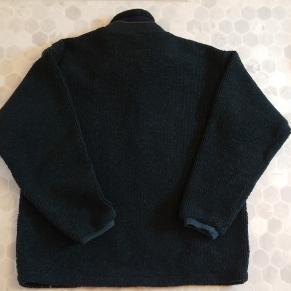 COLUMBIA hunter green pullover w/pockets
